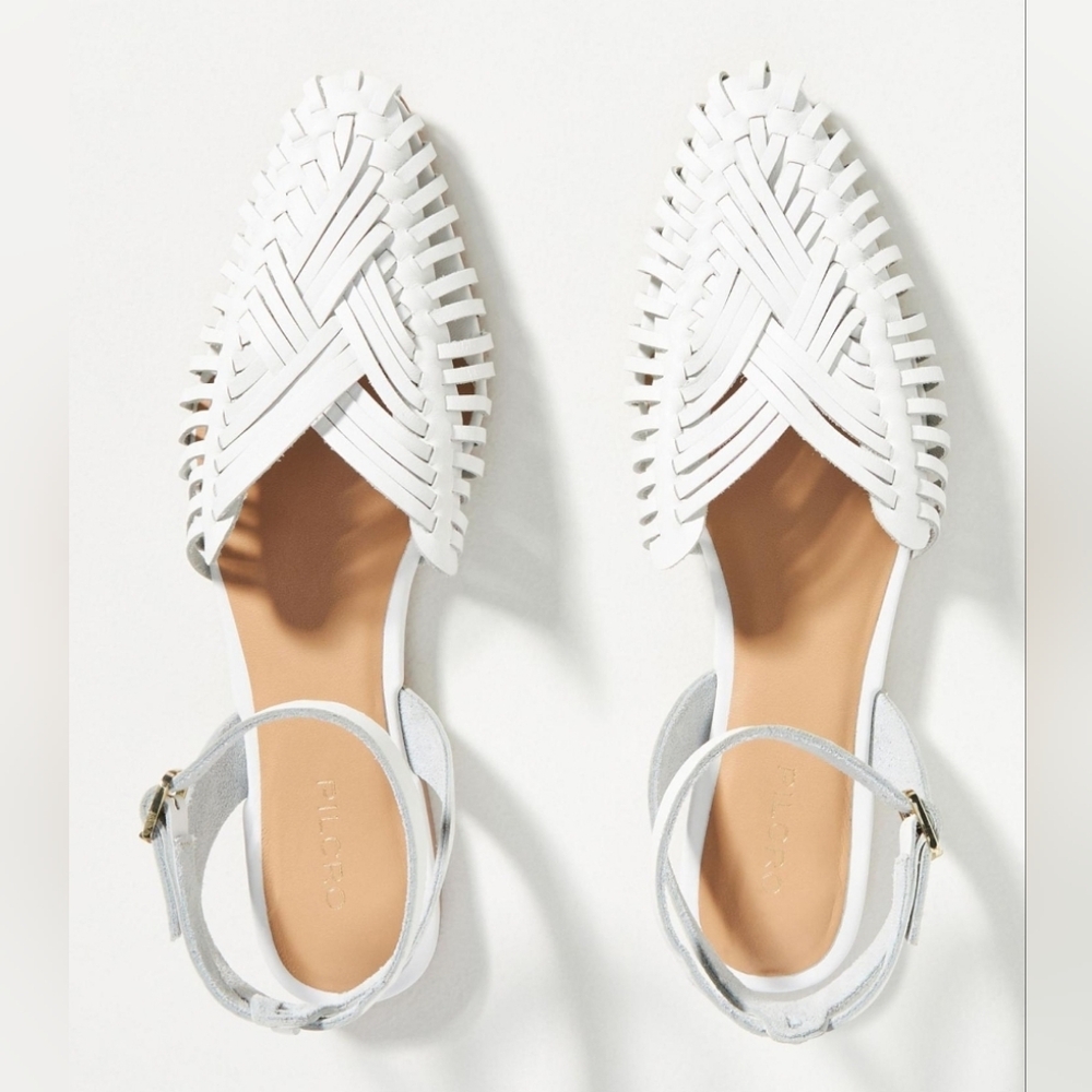🌟BRAND NEW🌟PILCRO Woven Leather Ankle-Strap Sandals (Sz 10)